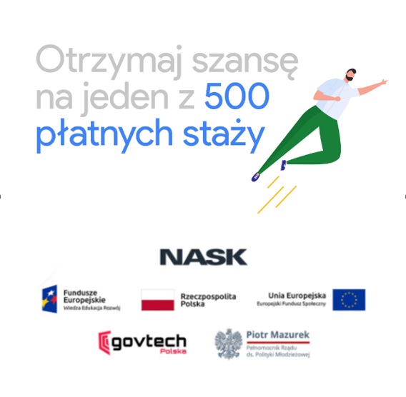 Szansa na jeden z 500 płatnych staży.